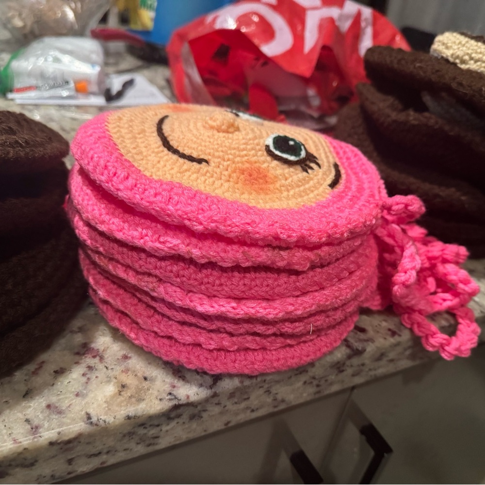 Pink Crochet Kids Bag